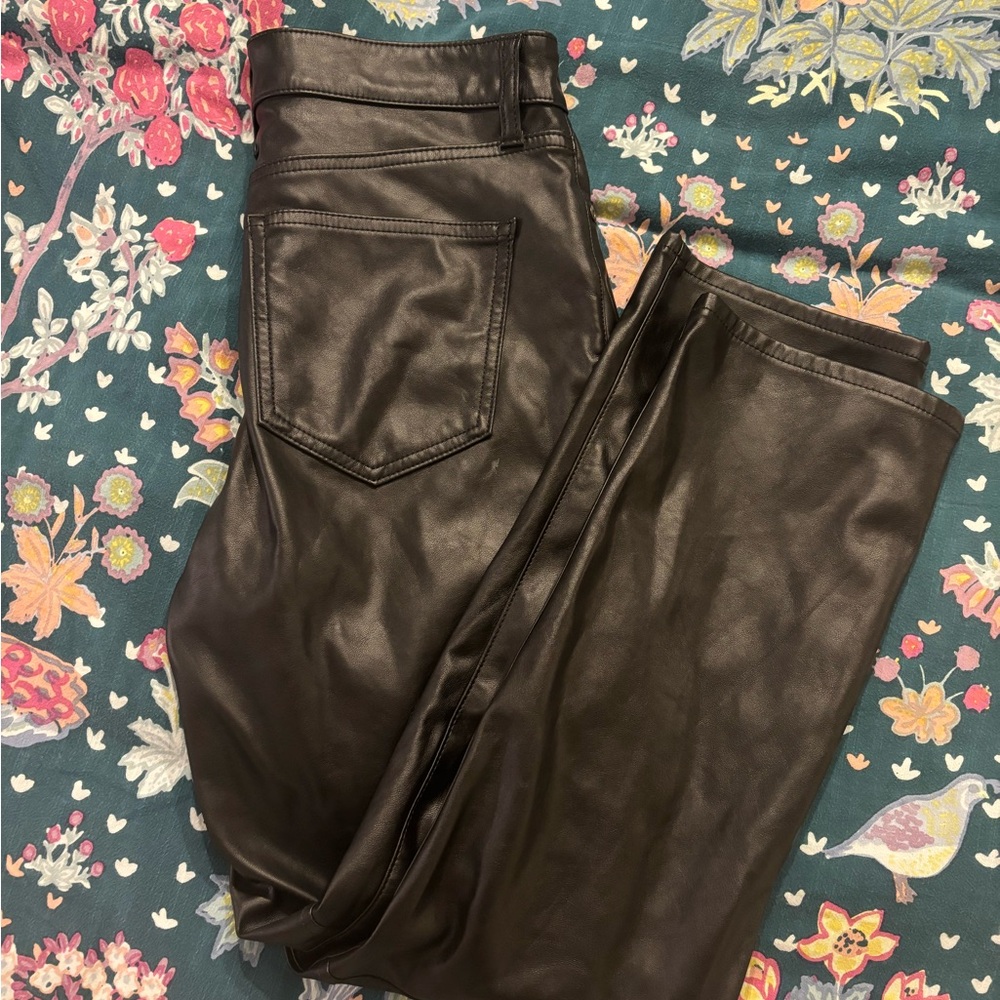 GAP slim leather pants